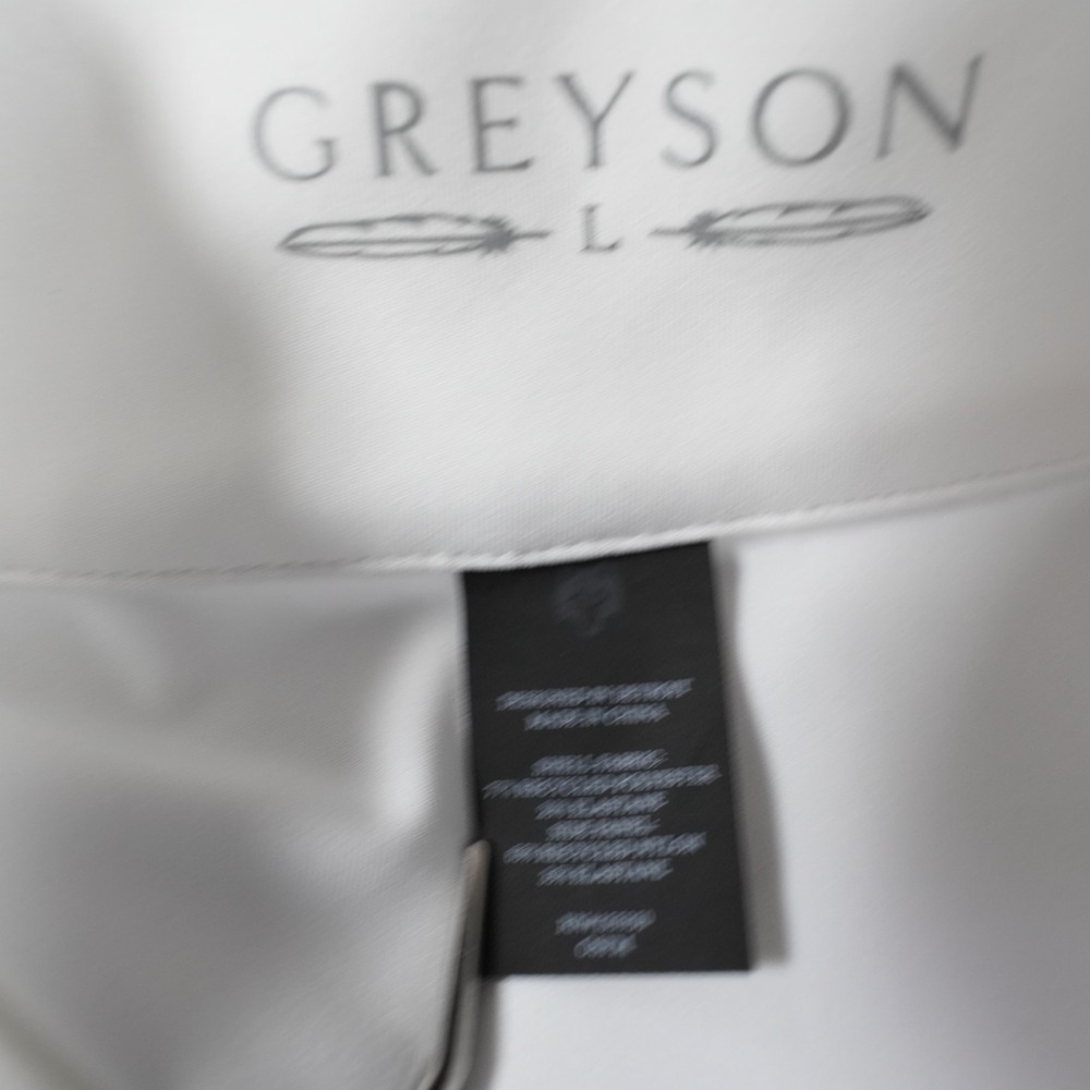 Greyson Hera Golf Dress Womens L White Black Long Sleeve Athleisure 1/4 Zip - Picture 5 of 14